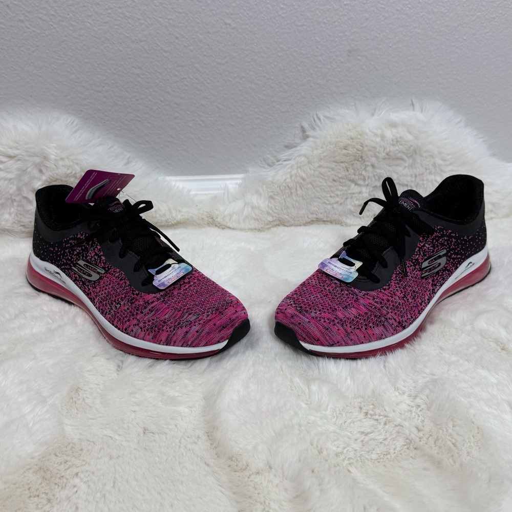 Skechers Skech-Air Air Cooled Memory Foam Shoes Black Pink Sneakers, Size 9.5 - Picture 6 of 10